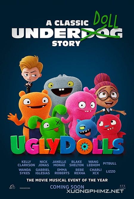 Poster Phim Hội Thú Bông Ngộ Nghĩnh (Ugly Dolls)