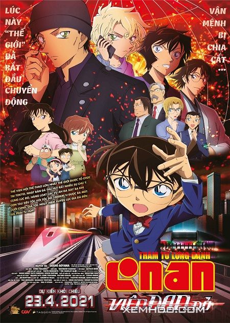 Xem Phim Thám Tử Lừng Danh Conan 24: Viên Đạn Đỏ Tươi (Detective Conan Movie 24: The Scarlet Bullet)